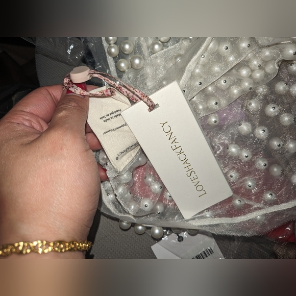 13. NWT LOVESHACKFANCY DENITA PEARL TOP - Picture 8 of 9